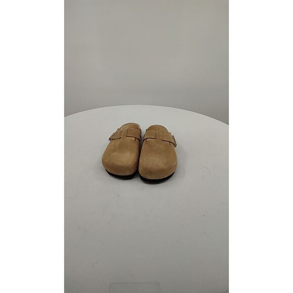 Quince Women Water Repellent Suede Clog Mule Dune 8 - Picture 2 of 2